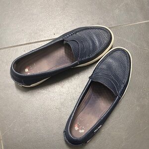 Cole Haan Navy Slip-On Loafers